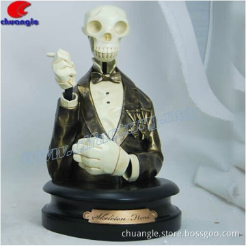 Wholesale Skull Head Sculpture,Resin Skull Sculpture